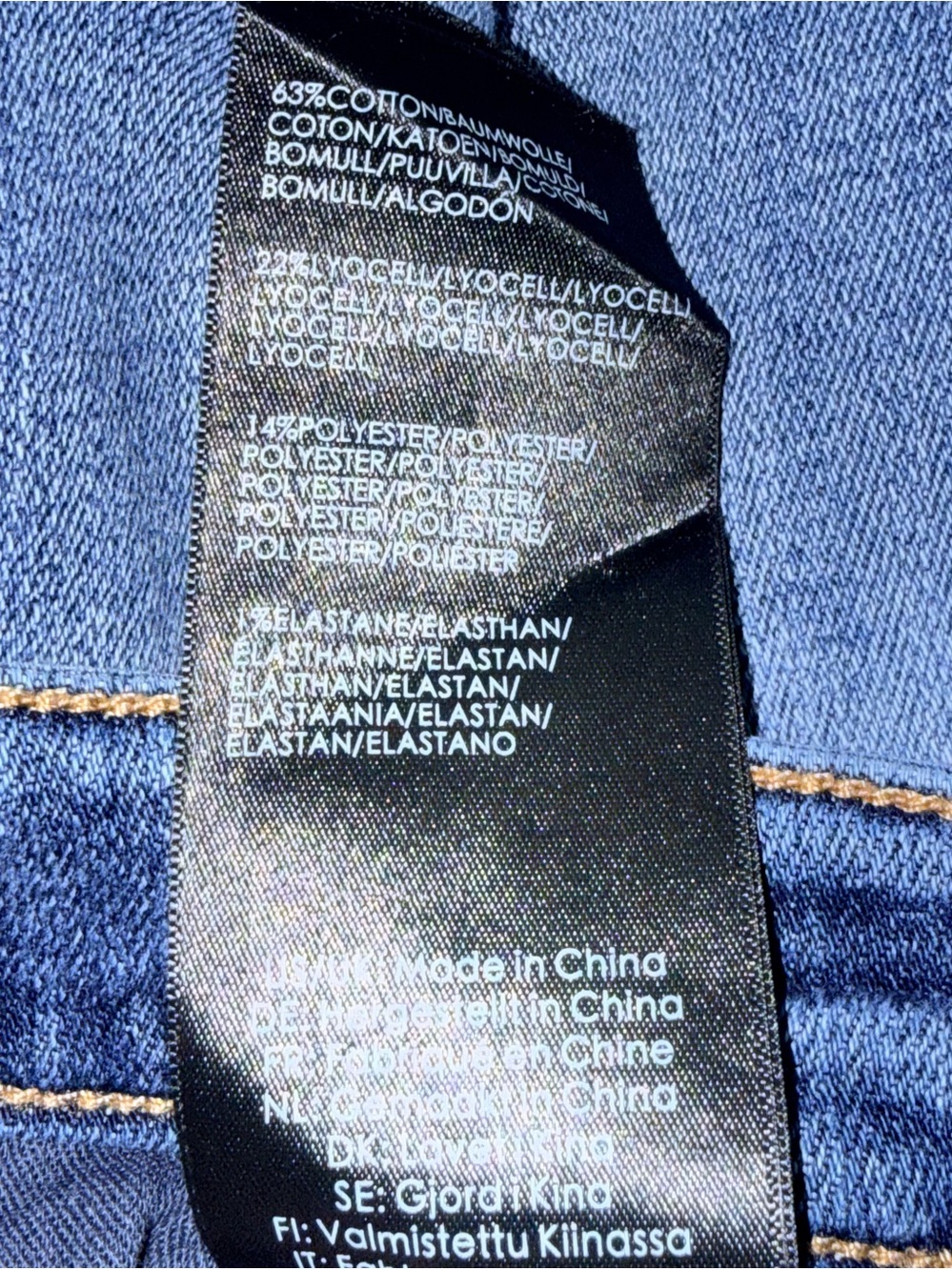 Liverpool woman’s high-rise Wide-Leg raw hem cropped Jeans in Dark‎ Blue 12/31 - Picture 13 of 16